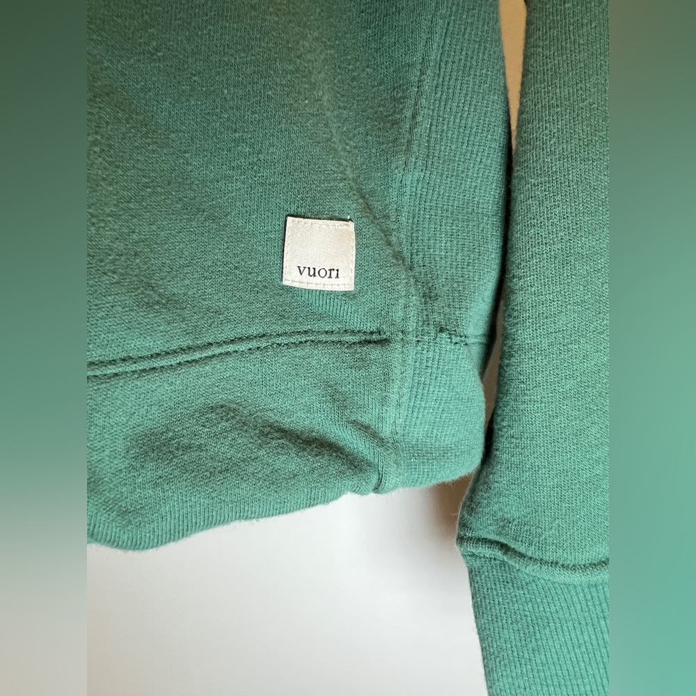 Vuori Sunnyside 100% Cotton French Terry Hoodie Cactus Women's XL - Picture 5 of 11